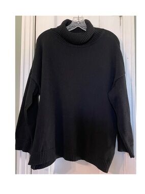 Margaret O'Leary Black Turtleneck Sweater